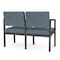 Lesro Lenox 2 Seat Tandem Seating W/ No Center Arm, 43.5 in W 24.5 in L 32 in H LS2101 - alternate 3